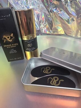 Brand New..Intoxicated Snake Eyes Eye Serum & Hydrogel Patches — Black & Gold
